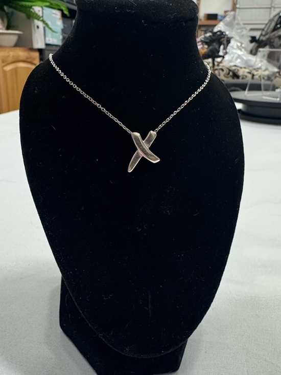 Tiffany & Co. Jewelry - Tiffany and Co Sterling Silver Cross Pendant Necklace